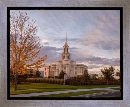 Payson Temple Autumn Light