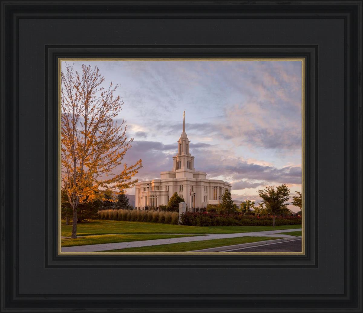 Payson Temple Autumn Light