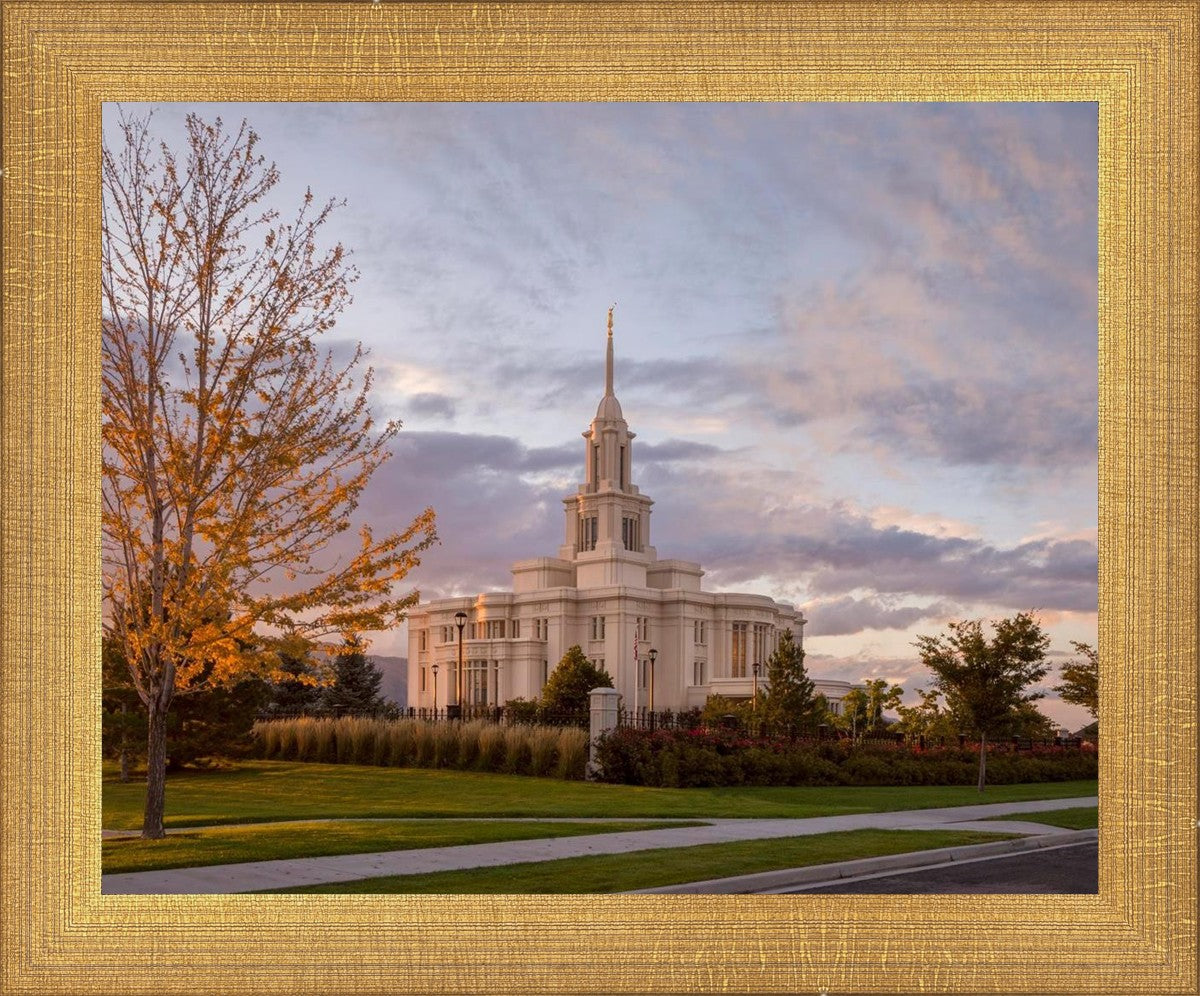 Payson Temple Autumn Light
