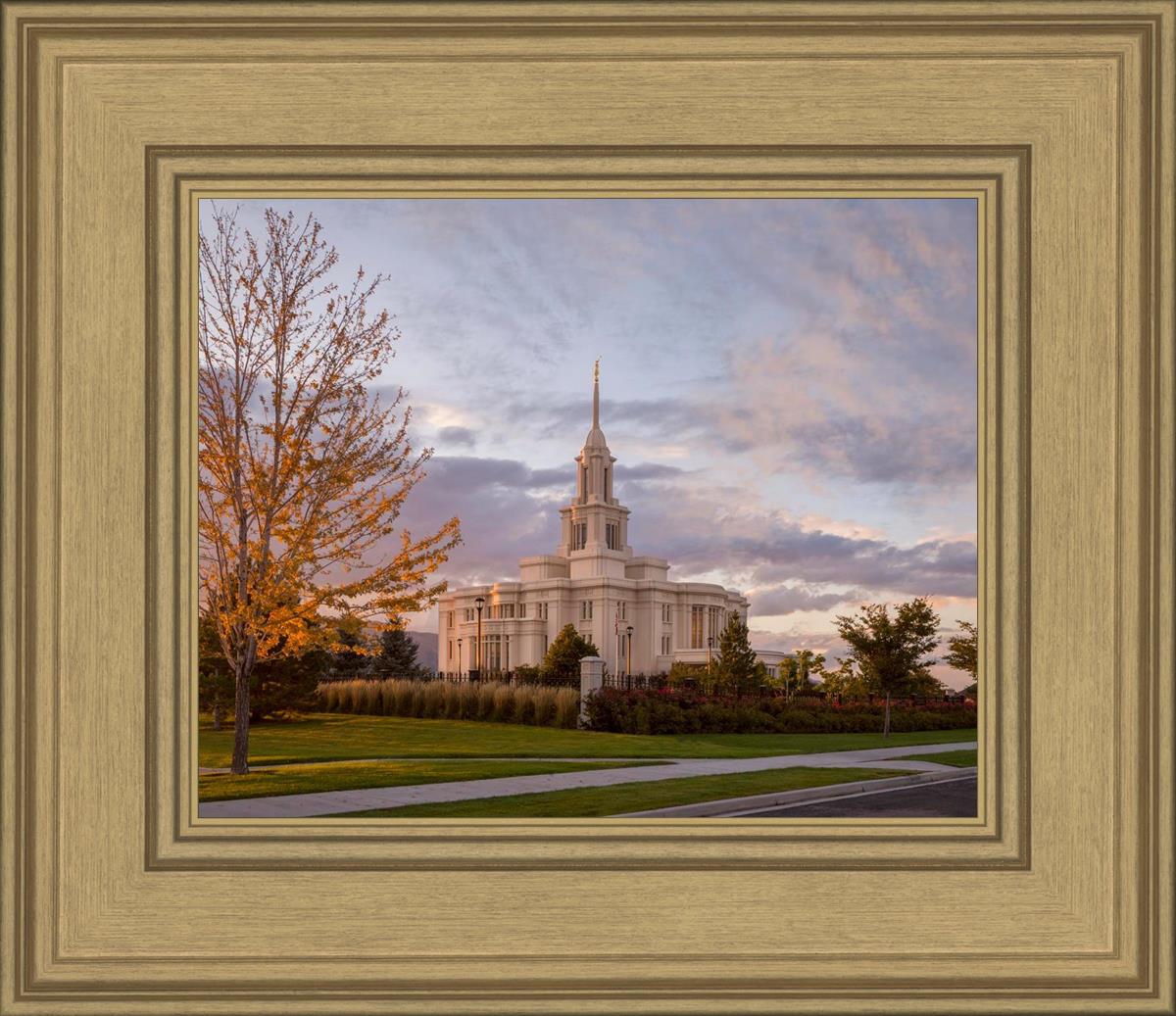 Payson Temple Autumn Light