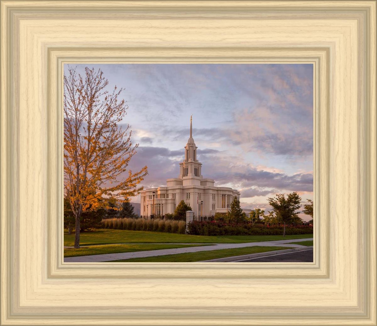 Payson Temple Autumn Light