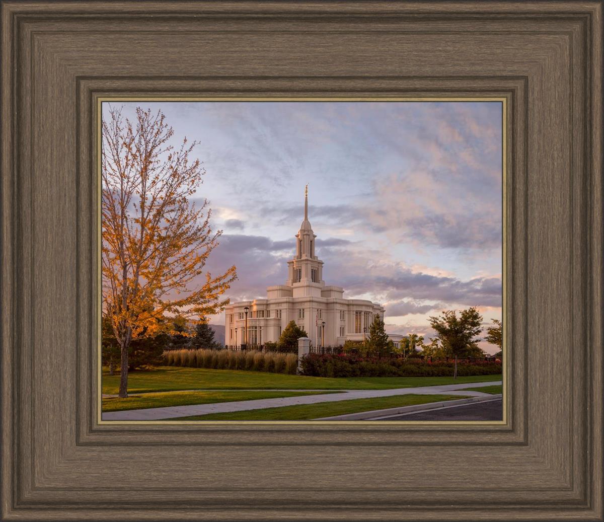Payson Temple Autumn Light