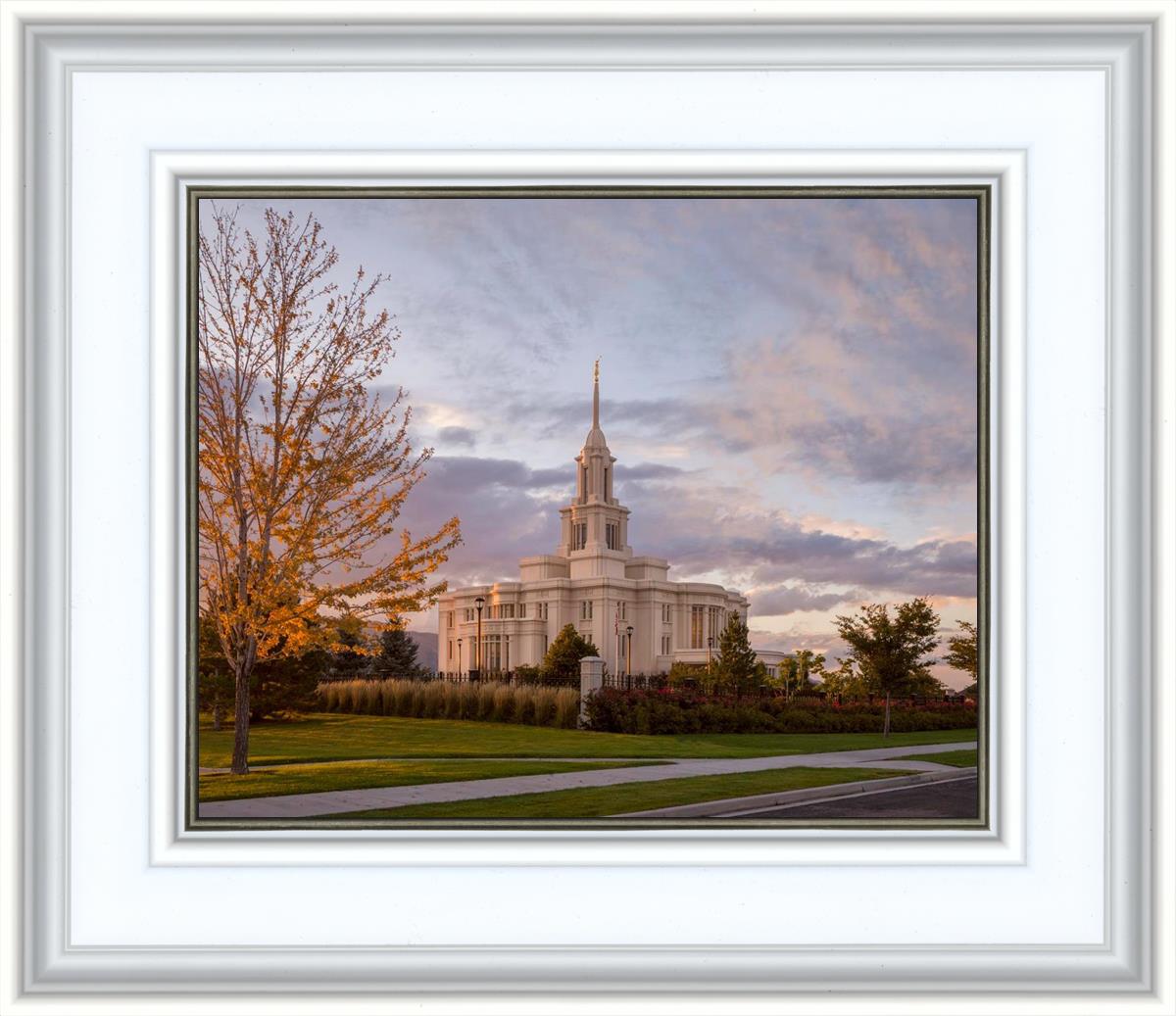 Payson Temple Autumn Light