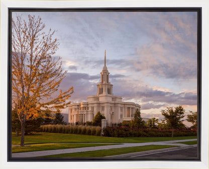Payson Temple Autumn Light