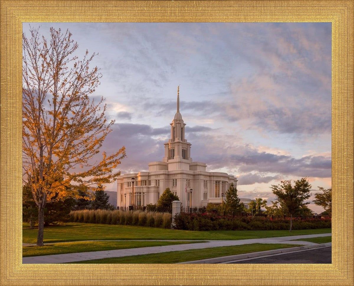 Payson Temple Autumn Light