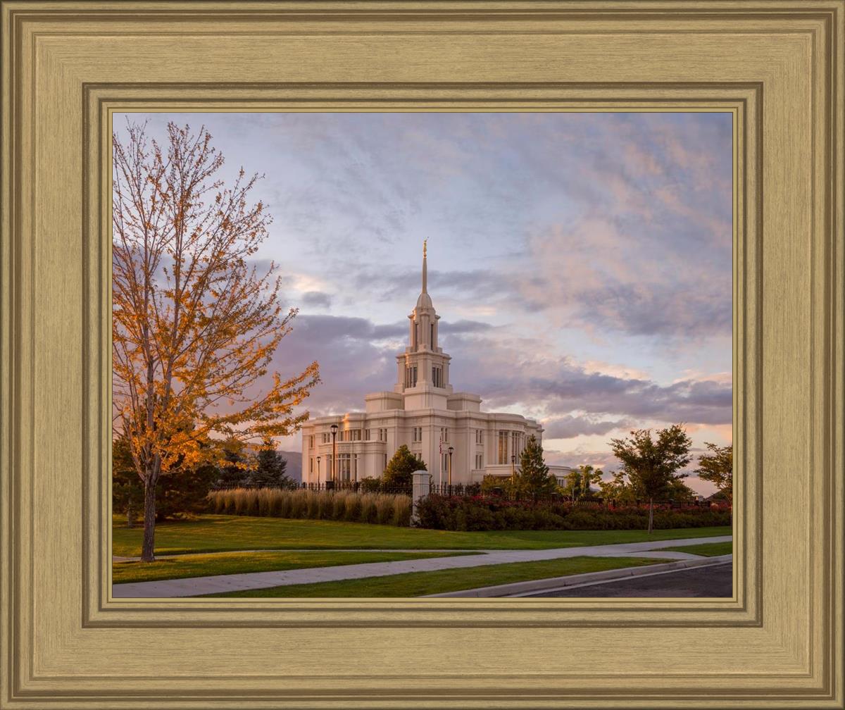 Payson Temple Autumn Light