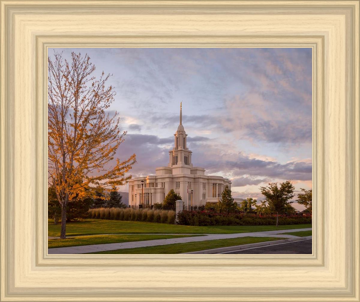 Payson Temple Autumn Light