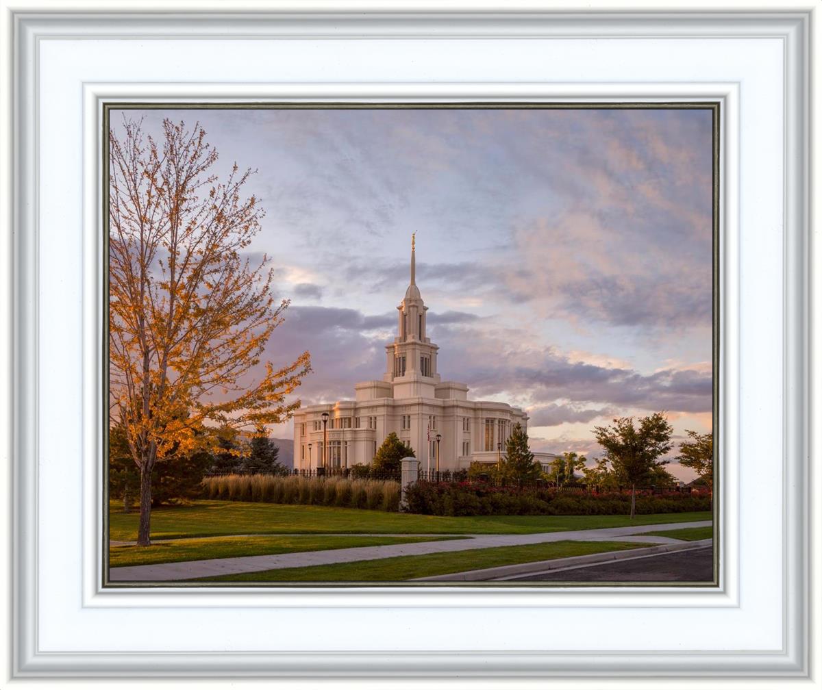 Payson Temple Autumn Light