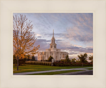 Payson Temple Autumn Light