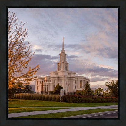 Payson Temple Autumn Light