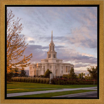 Payson Temple Autumn Light
