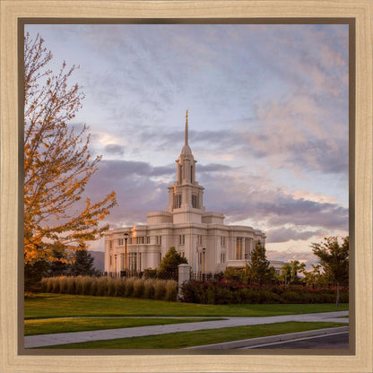 Payson Temple Autumn Light