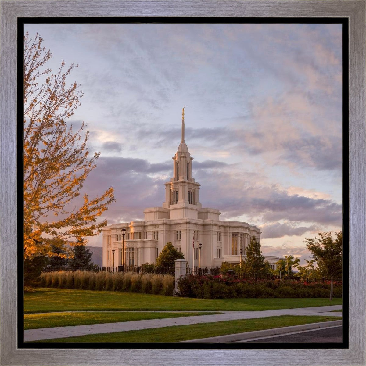 Payson Temple Autumn Light Gallery Wrap