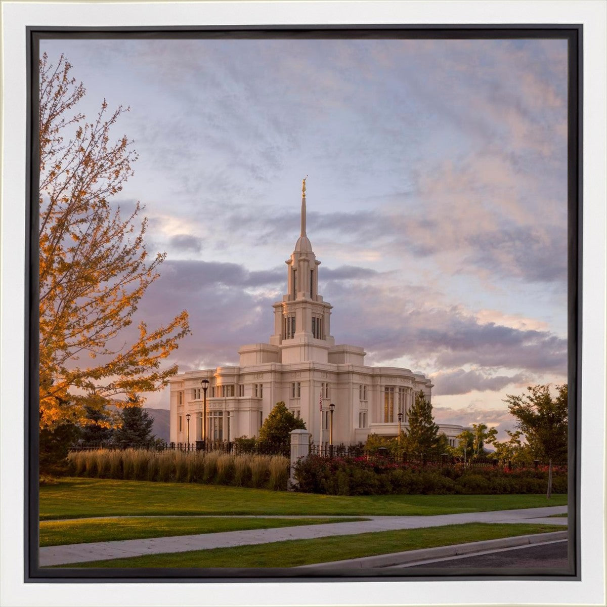 Payson Temple Autumn Light Gallery Wrap