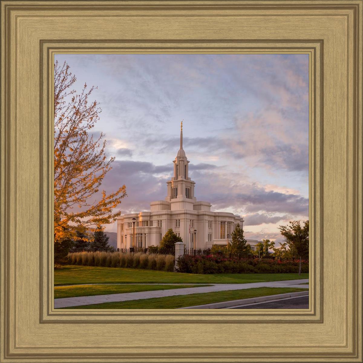 Payson Temple Autumn Light