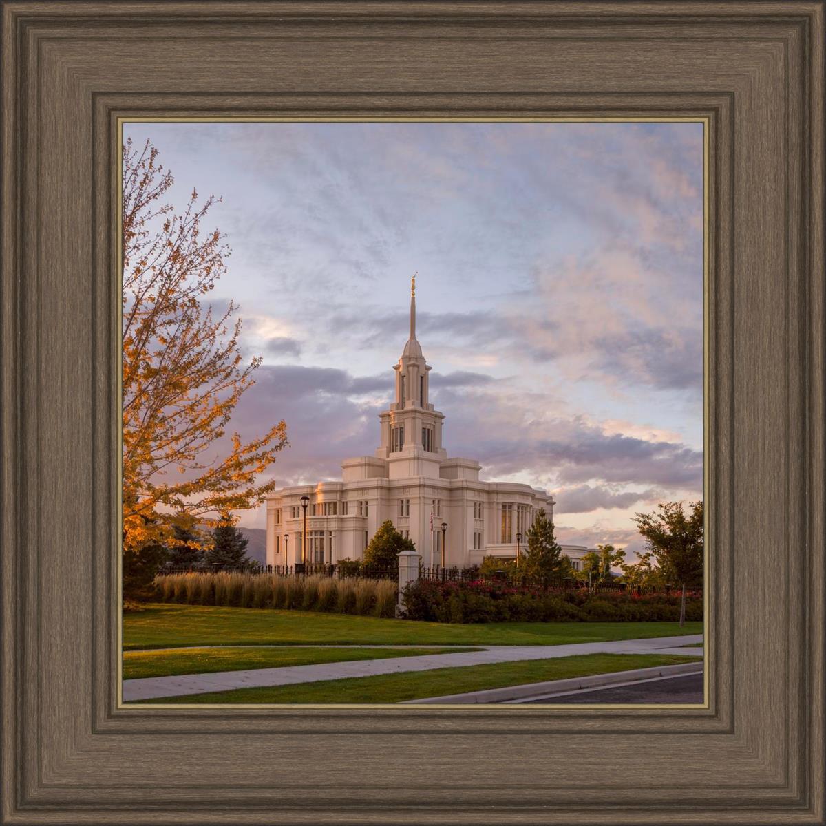 Payson Temple Autumn Light