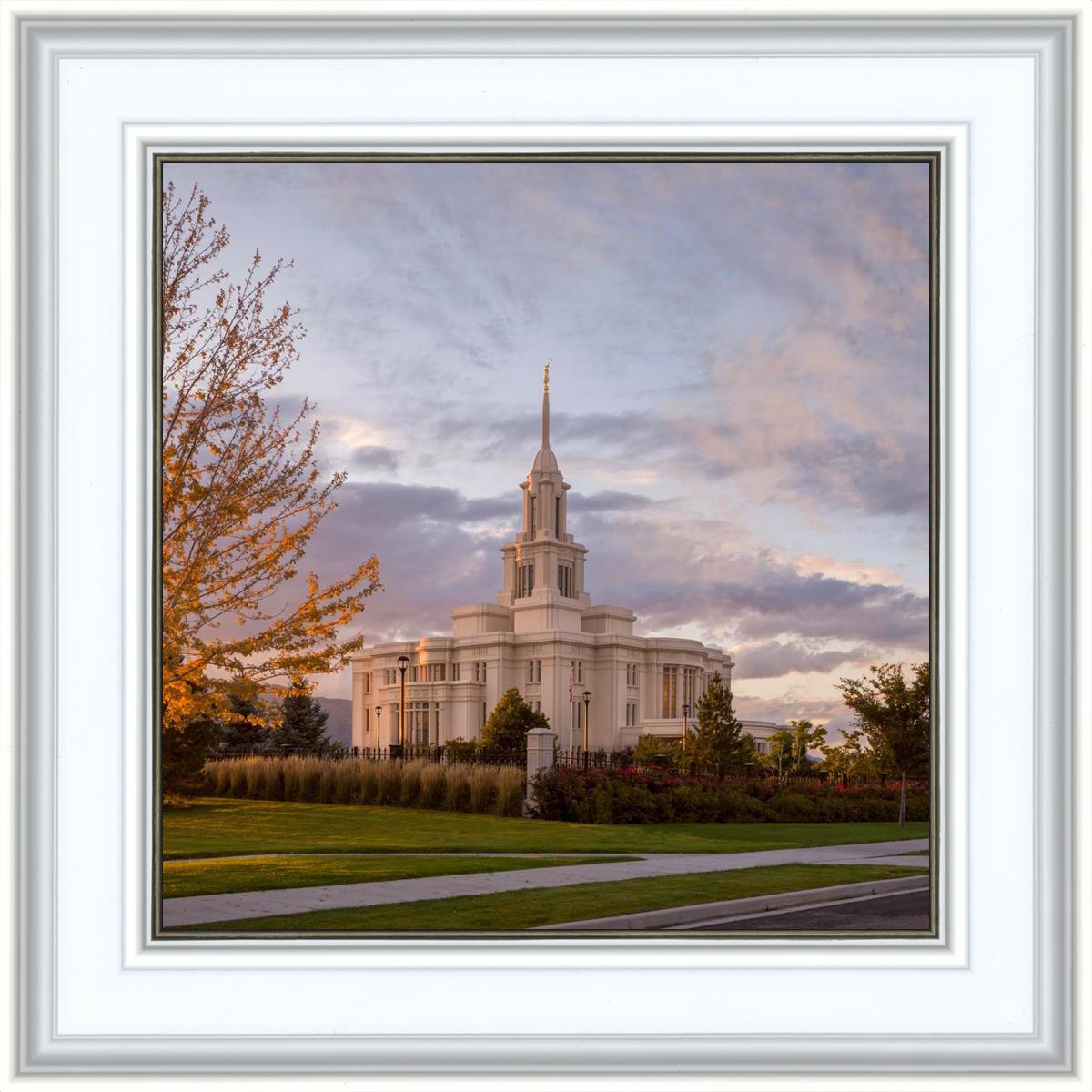 Payson Temple Autumn Light