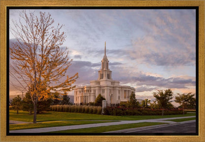 Payson Temple Autumn Light