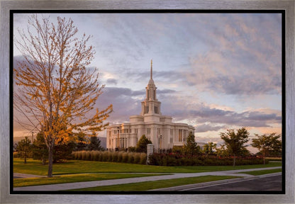 Payson Temple Autumn Light