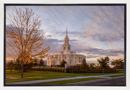 Payson Temple Autumn Light