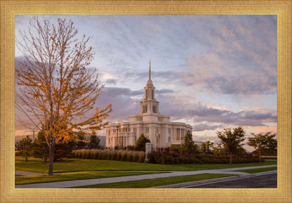 Payson Temple Autumn Light