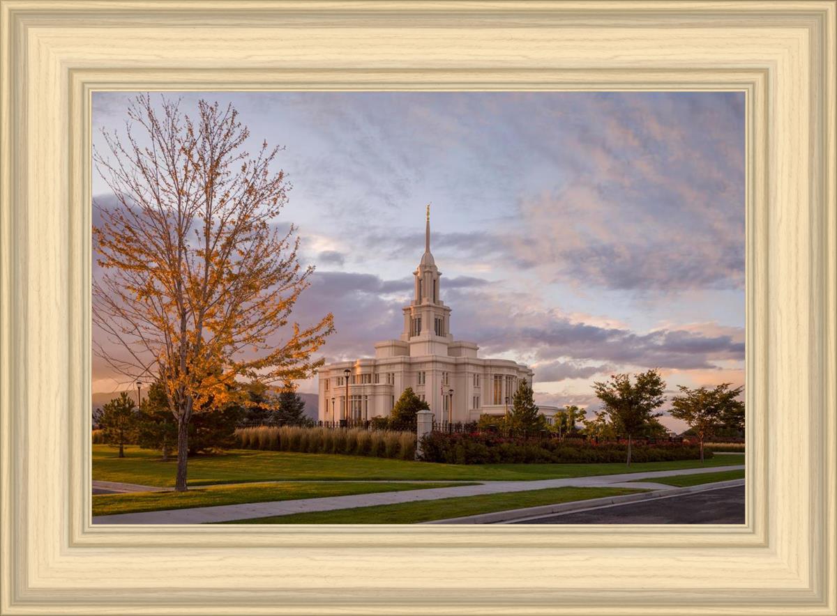 Payson Temple Autumn Light