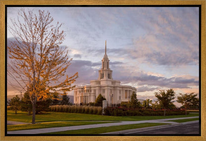 Payson Temple Autumn Light