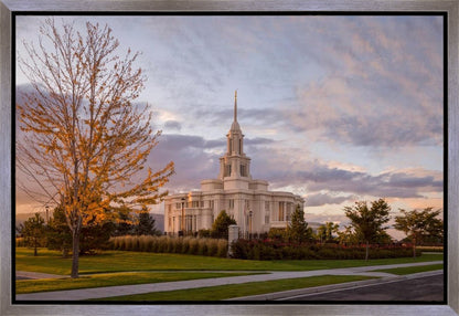 Payson Temple Autumn Light