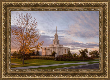 Payson Temple Autumn Light