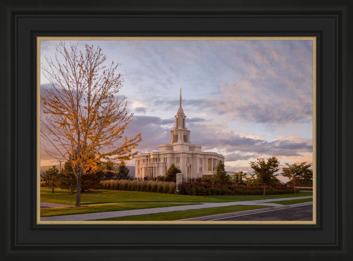 Payson Temple Autumn Light