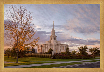 Payson Temple Autumn Light