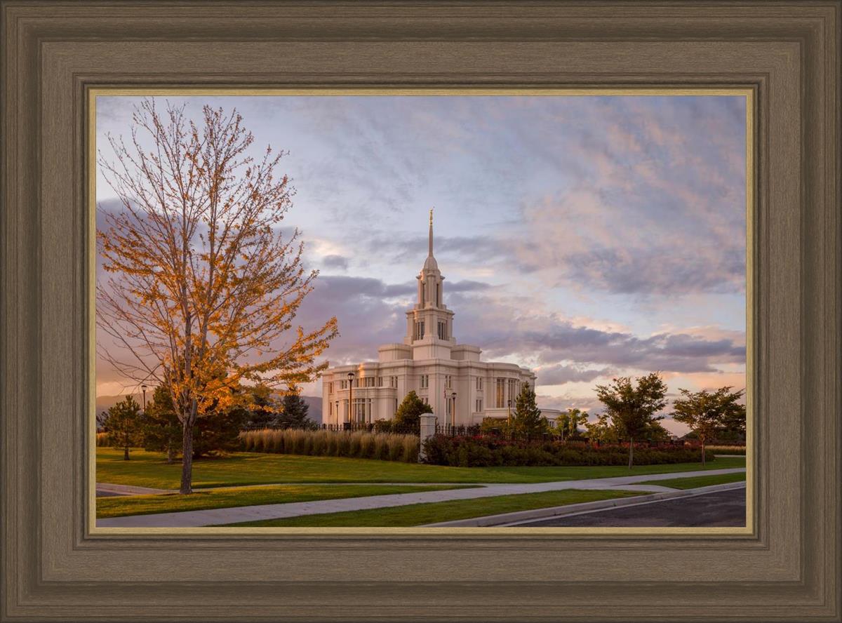 Payson Temple Autumn Light