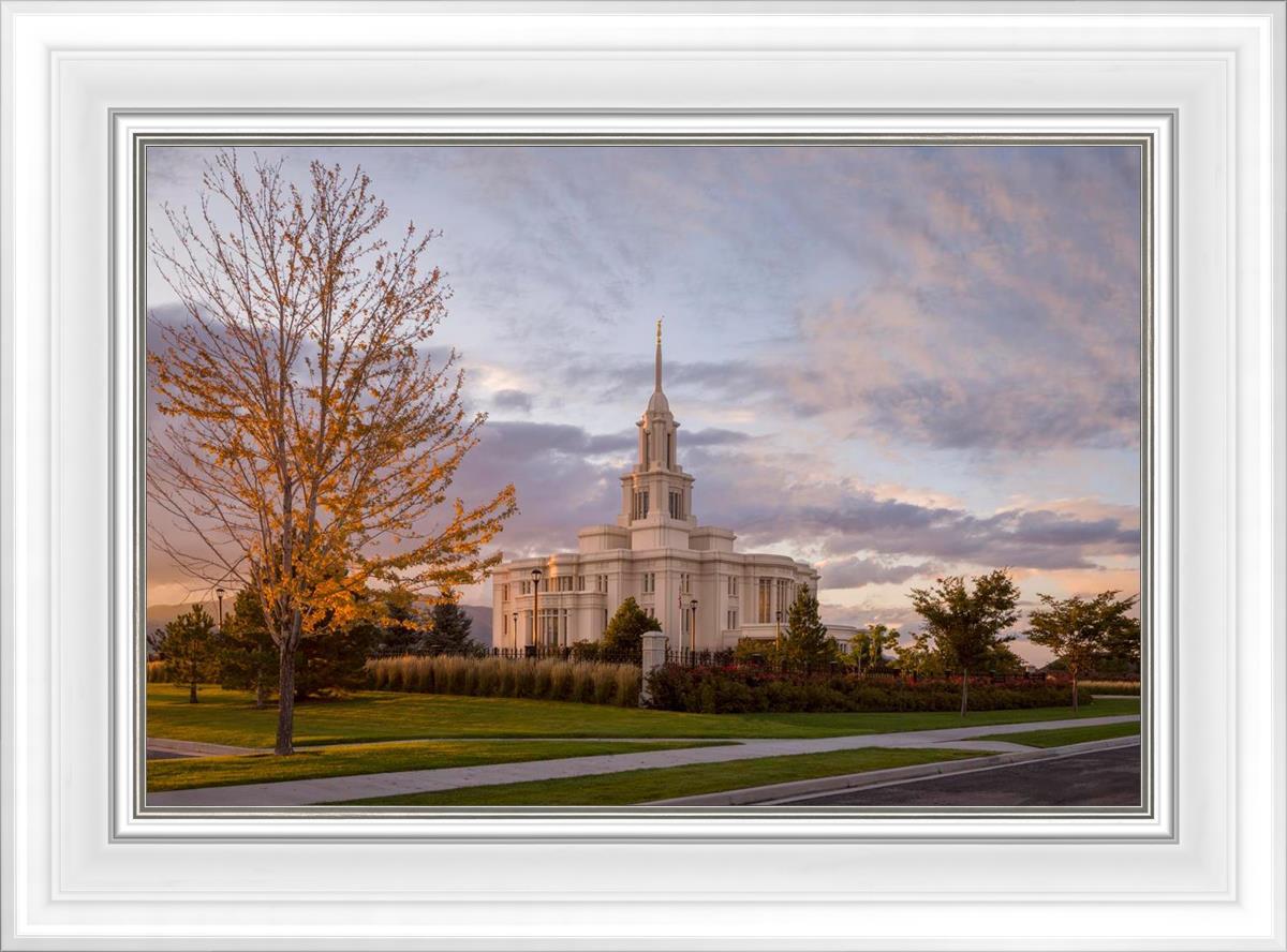 Payson Temple Autumn Light