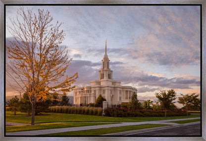 Payson Temple Autumn Light