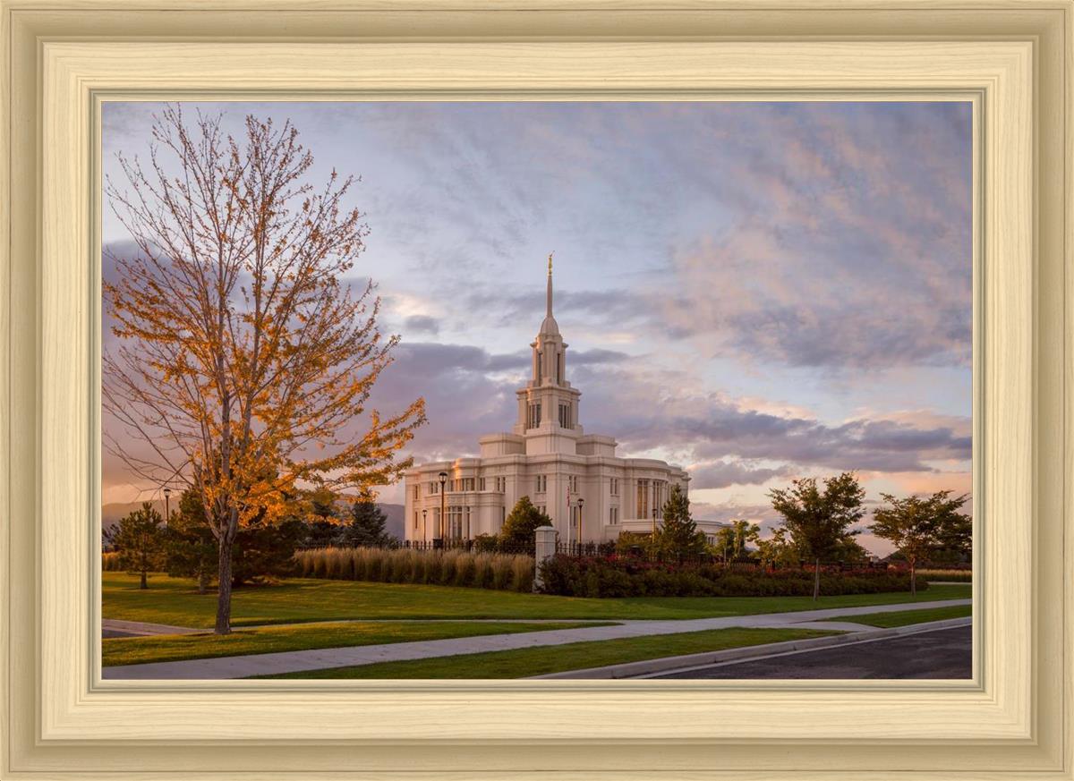Payson Temple Autumn Light