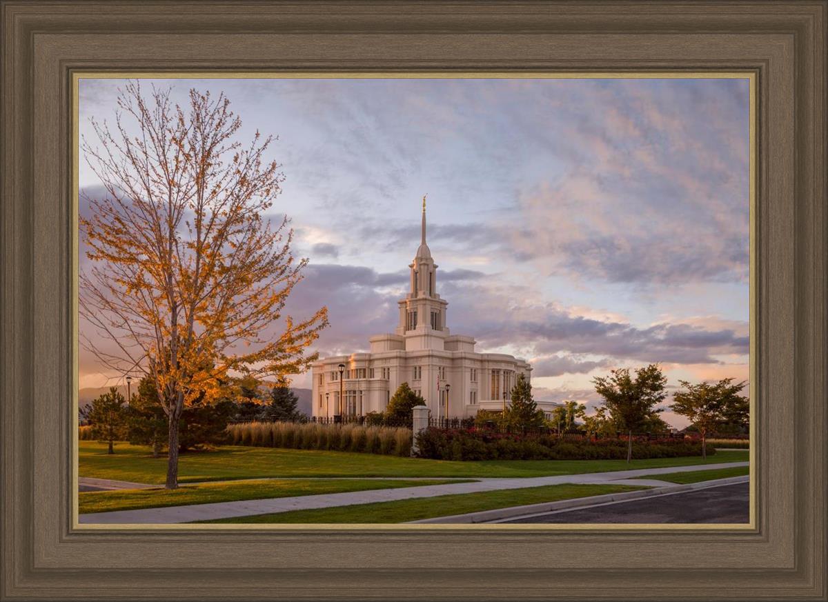 Payson Temple Autumn Light