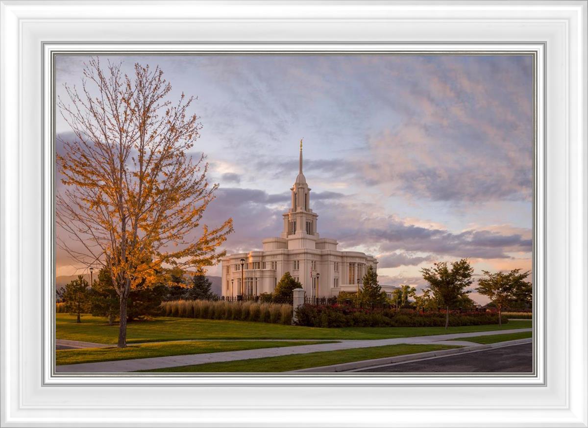 Payson Temple Autumn Light