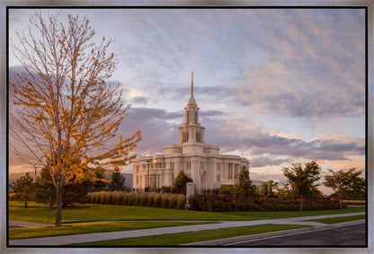 Payson Temple Autumn Light