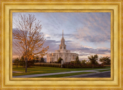 Payson Temple Autumn Light