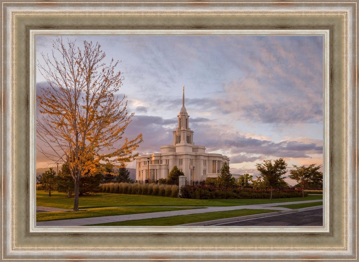 Payson Temple Autumn Light