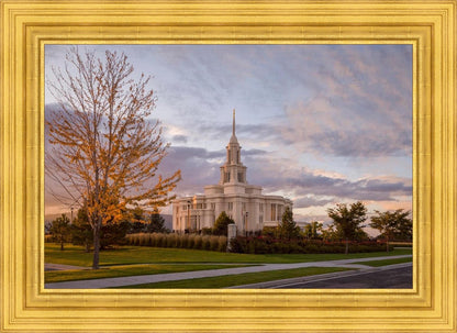 Payson Temple Autumn Light