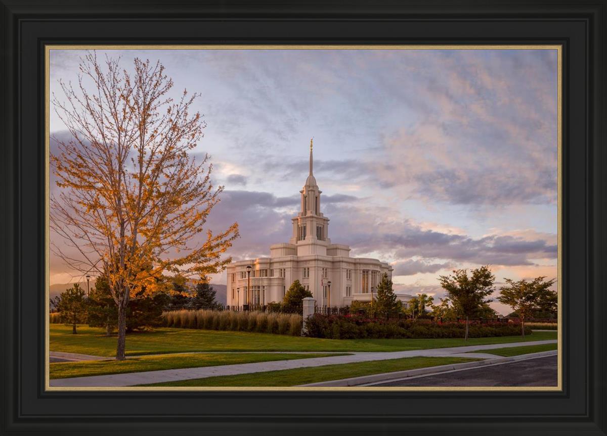 Payson Temple Autumn Light