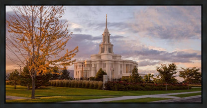 Payson Temple Autumn Light