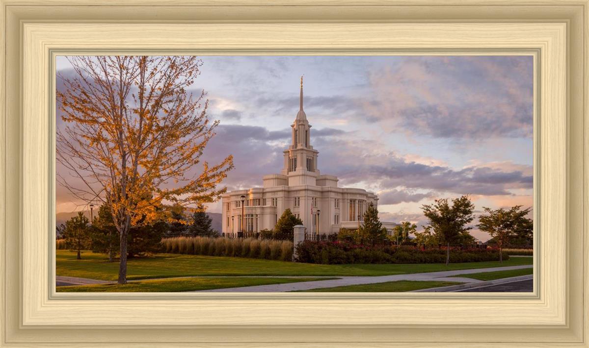 Payson Temple Autumn Light