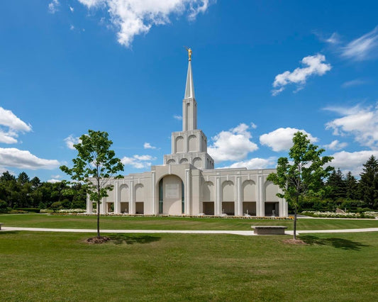 Toronto Ontario Temple Daytime Skies Gallery Wrap