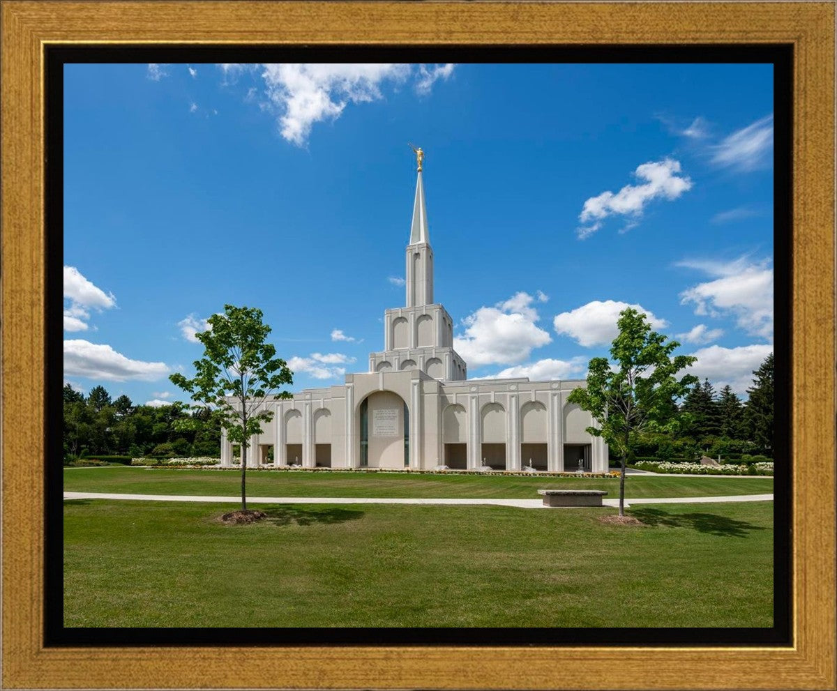 Toronto Ontario Temple Daytime Skies Gallery Wrap