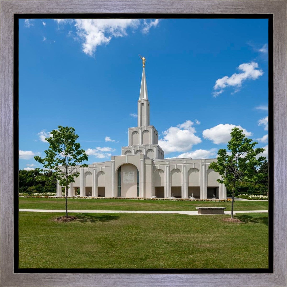 Toronto Ontario Temple Daytime Skies Gallery Wrap