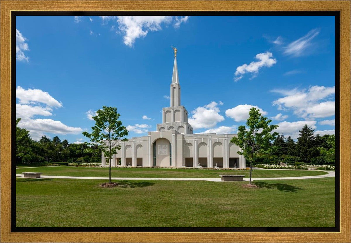 Toronto Ontario Temple Daytime Skies Gallery Wrap