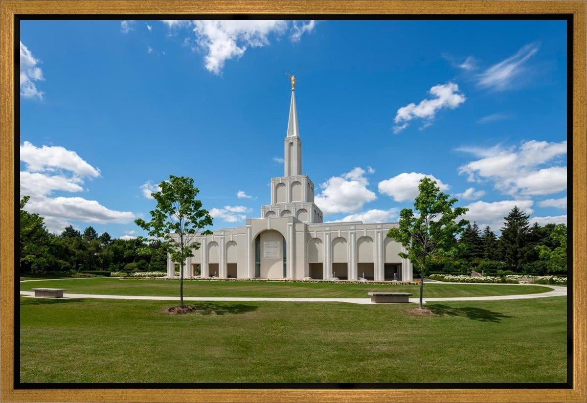 Toronto Ontario Temple Daytime Skies Gallery Wrap