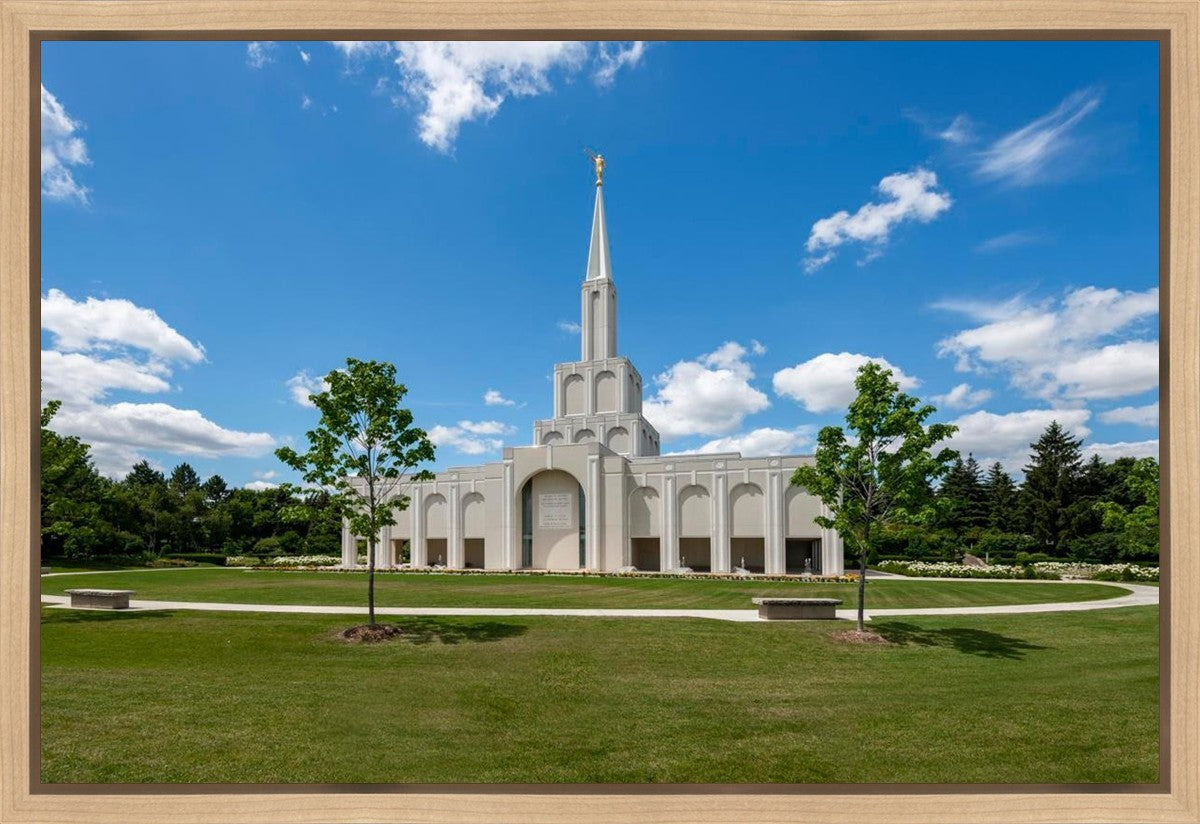 Toronto Ontario Temple Daytime Skies Gallery Wrap